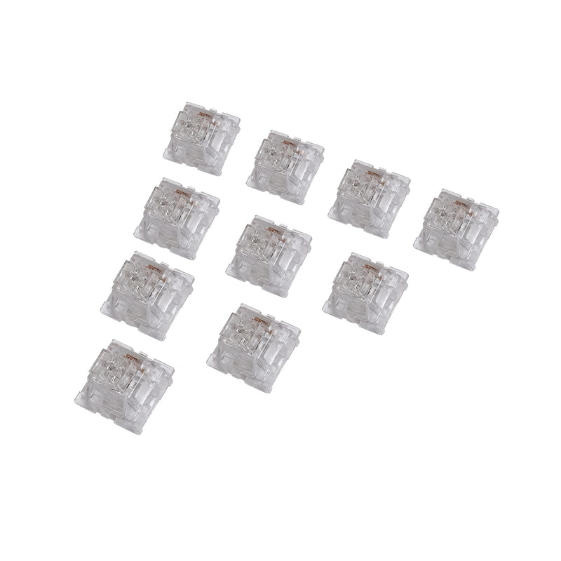 GK GAMAKAY Linear Mechanical Keyboard Switch, 35Pcs/Pack Crystal Switch 3 Pin Switches for LK67 CK61 CK68 DIY Mechanical Gaming Keyboards (Crystal Switch)