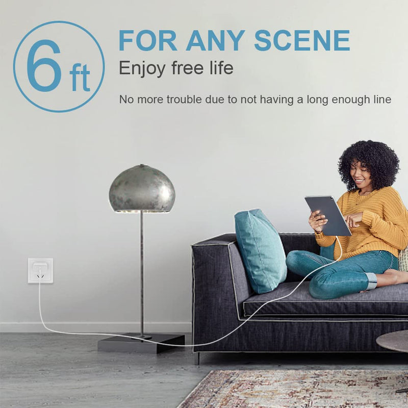 iPhone 16 15 Charger Fast Charging Type C Charger USB C Charger Block iPhone 16 Charger with 2 Pack 6FT Cable for iPhone 16/16 Plus/16 Pro/16 Pro Max/iPhone 15/15 Pro Max/iPad Pro/AirPods White 20W