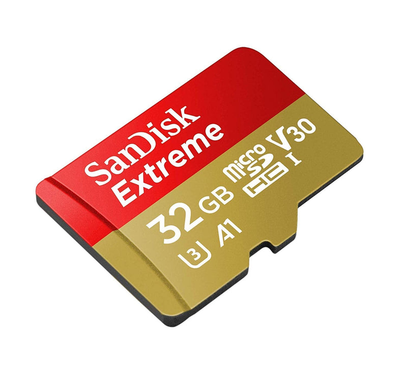 32GB Sandisk Micro SDXC Extreme 4K MicroSD Flash Memory Card Class 10 works with DJI Mavic Pro, Spark, Phantom 4, Phantom 3 Quadcopter 4K UHD Video Camera Drone with Everything But Stromboli Reader