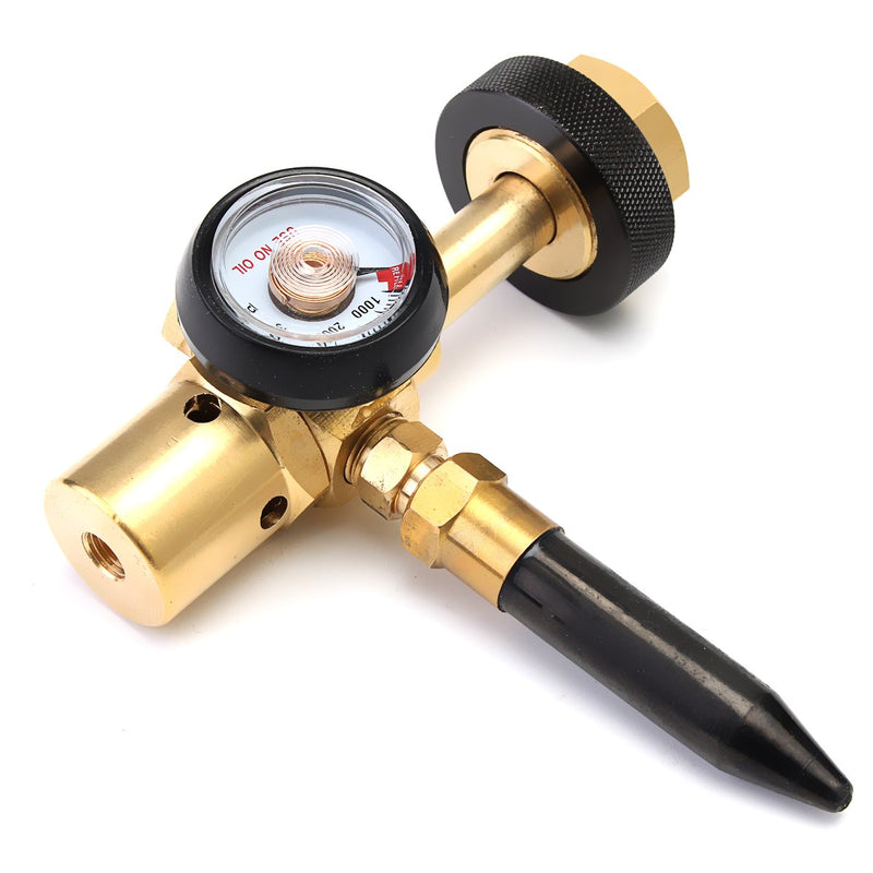 MASUNN Helium Latex Balloon Air Inflator Regulator with Gauge for W21.8-14 Tank Valve