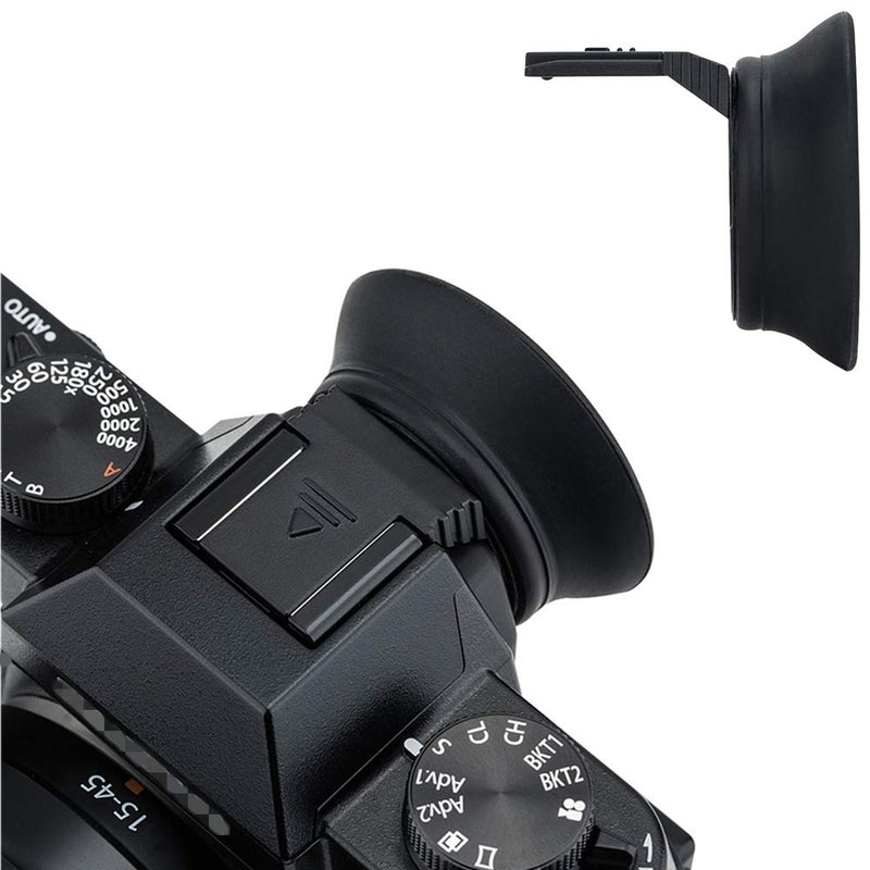 Soft Silicon Camera Viewfinder Eyecup Eyepiece Eyeshade for Fujifilm Fuji X-T30II X-T30 II X-T20 X-T10 Eye Cup Protector Cushion (Hot Shoe Mount Installation) for X-T30II X-T30 X-T20 X-T10