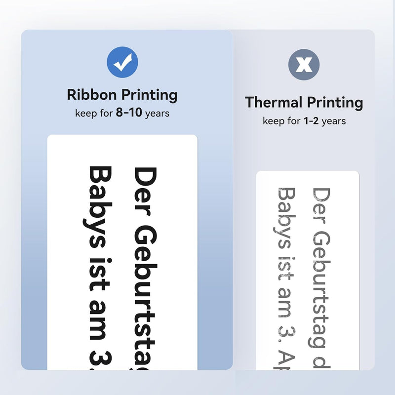 NIIMBOT M3 Compatible Black Ribbon, Replacement Ribbon | Only for M3 Thermal Transfer Label Printer, Clear Printing Long Storage Time, 26 Meters, Color Black