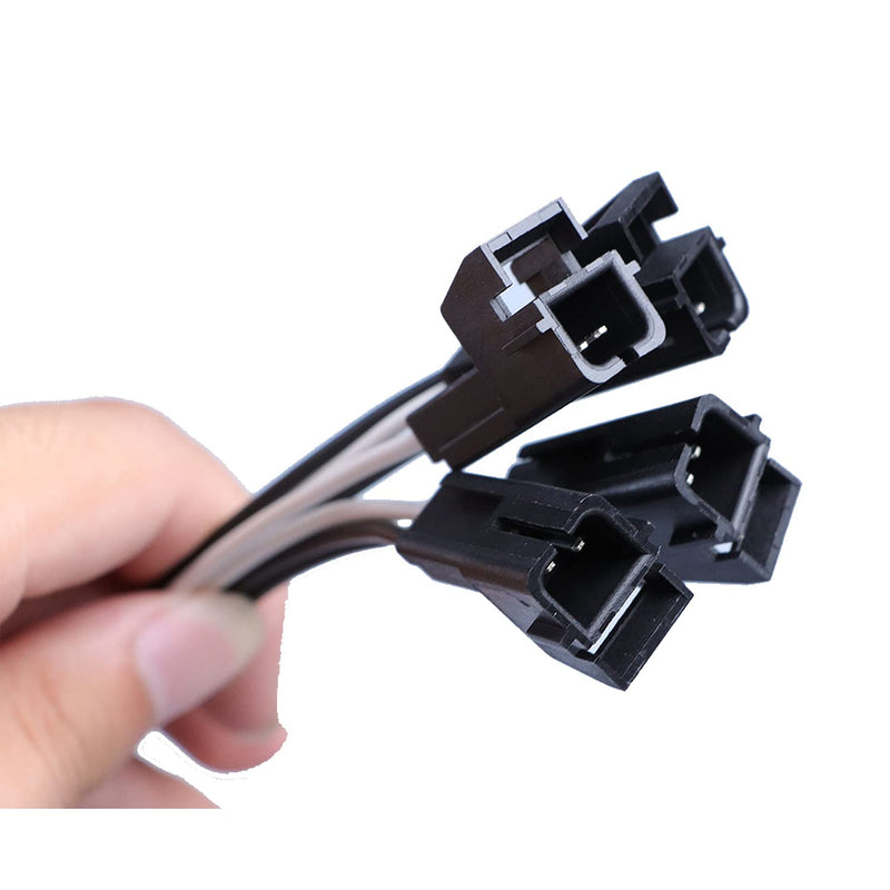 4 Pack Speaker Harness Replacement for GM Motors Buick Cadillac Chevy Oldsmobile Front Rear Door Speaker Wiring Harness Adapter 72-4568 - Door Speaker Replacement (72-4568)