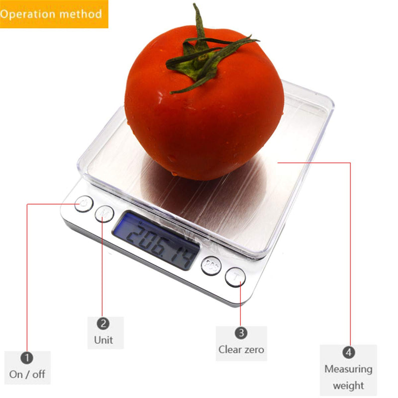 LCD Portable Mini Electronic Digital Scales 3000g/0.1g Pocket Case Postal Kitchen Jewelry Weight Balance Scale