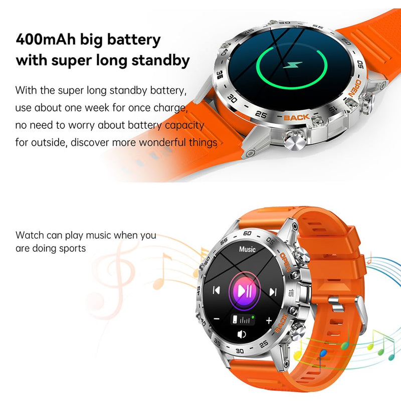 K52 Smart Watch with BT Call for Android/iOS 1.39'' Large IPS Screen Smartwatch Heart Rate Sleep Step Monitor Sport Watches O