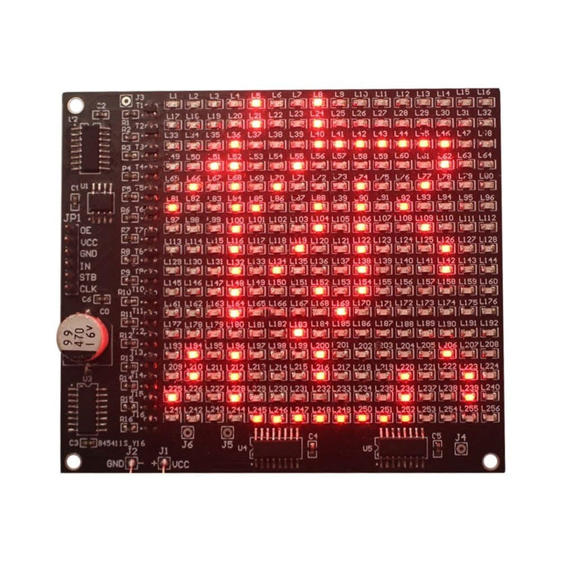 SMD Soldering Practice Board DX-TP17 256 SMD LED Advertising Screen Fun Component Soldering Practice Board Set
