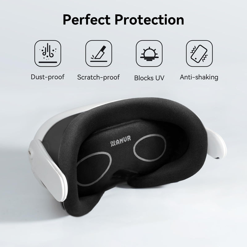 AMVR Golf Club Attachment Compatible with Meta/Oculus Quest 3 Accessories & AMVR Lens Protector Cover Compatible with Apple Vision Pro, Quest 3/2/1, Rift S and Pico 4