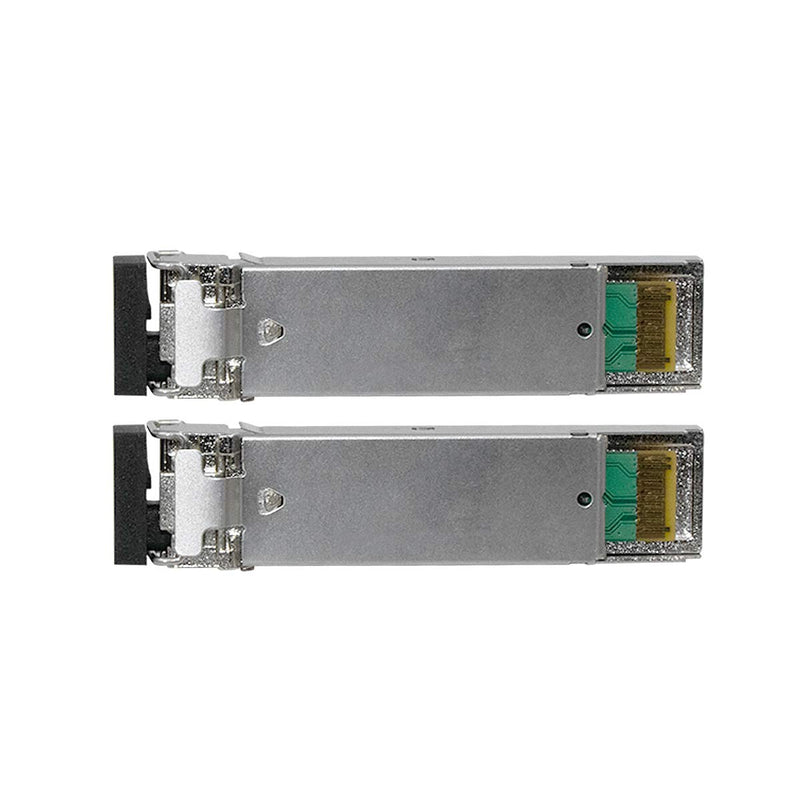 A Pair of 1.25G SFP Bidi Transceiver 1000Base-BIDI SingleMode Simplex LC Fiber Module SMF 1310nm/15500nm DDM up to 20 km for Cisco GLC-BX-D, Ubiquiti UniFi UF-SM-1G-S, Mikrotik and More (1) 1.25G BiDi LC