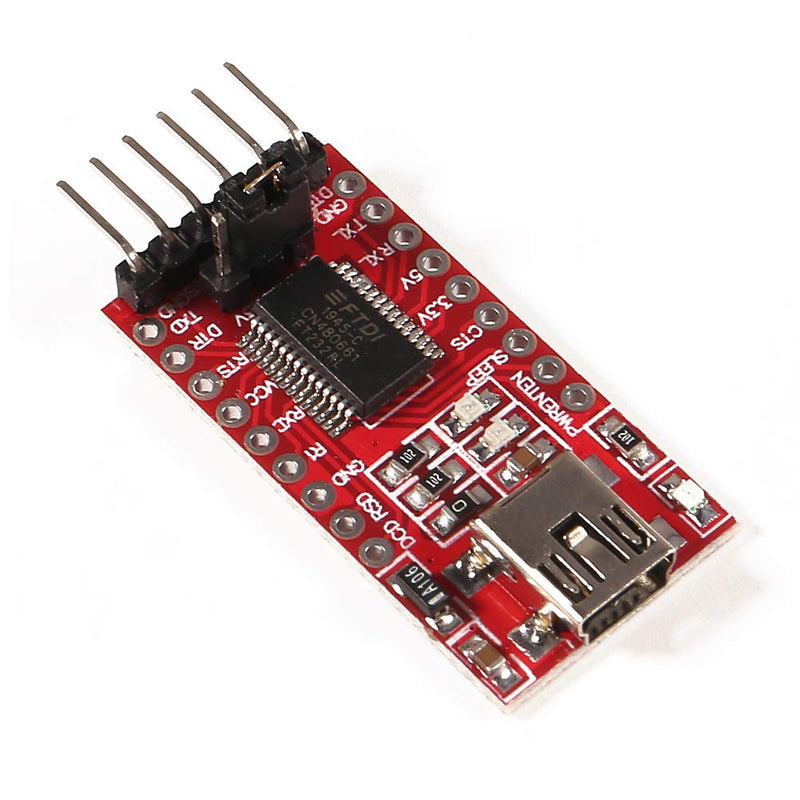 3PCS FT232RL Mini USB to TTL FTDI Adapter Module, 3.3V 5.5V FT232R Breakout FT232RL USB to Serial Converter Adapter Board Mini USB to TTL FT232RL