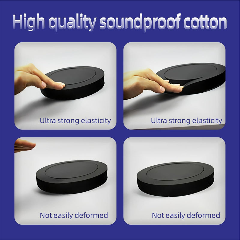 Mariyandh 6.5" Foam Speaker Enhancer Foam Fast Rings Fits for 6" 6.5" Car Door Speaker, Universal High Rebound Sponge Bass Blocker Kit with High Rebound for Stereo Audio Speaker