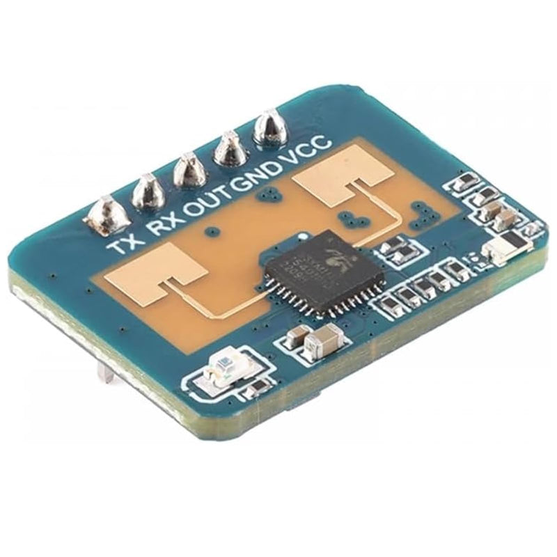 1 x Human Micromotion Detection Millimetre Wave Sensor LD2410C and 24 GHz Frequency Radar Principle Frequency Modulation Continuous Wave (FMCW) Waveform Radar Sensor Module