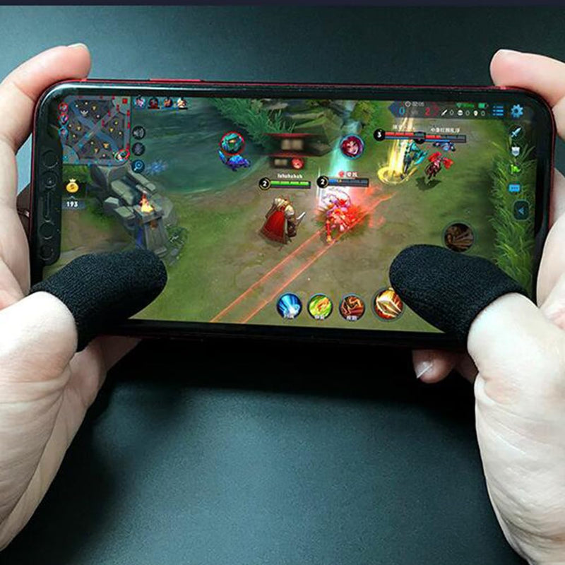 [AUSTRALIA] - Garneck 10 PCS - Mobile Phone Gaming Finger Sleeves - Gamer Nylon Thumb Sleeves Mobile Gaming Stabilizer Compression Support Sleeve - Finger Gloves for All Touchscreen Devices 
