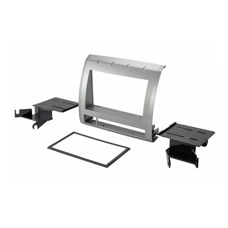 Scosche TA2053B Double DIN Radio Install Dash Kit Compatible with Select 2005-2008 Toyota Tacoma - Aftermarket Car Stereo Installation Kit - See Fit Guide in Images to Verify Vehicle Compatibility 2005-08 Dash Kit Silver