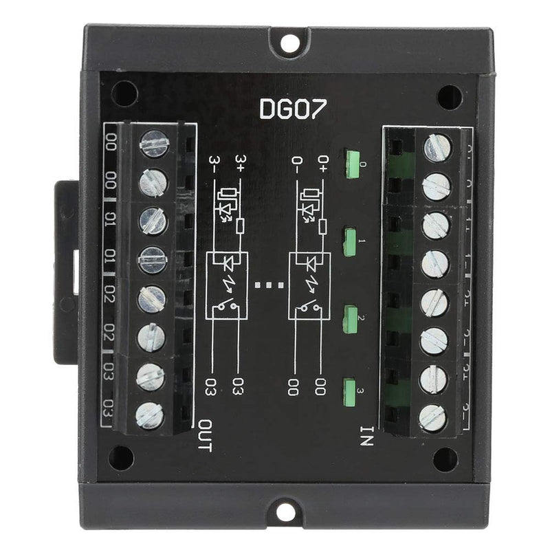 Nikou Level Converter, High Stability 10-28V Logic Level Converter, 4-Channel NPN to PNP Level Conversion with Two Lines DG07
