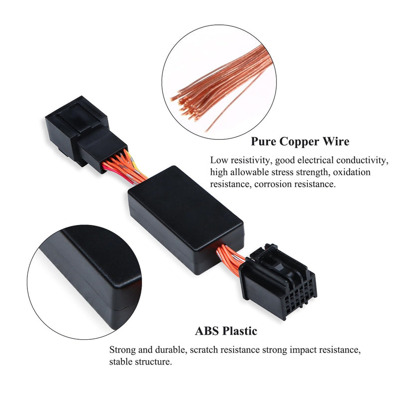 Upgrade Auto Start Stop Eliminator Compatible for Jeep Wrangler JL JLU JT Gladiator Accessories 2018-2023, Car Stop Start Engine System Delete/Disable/Canceller Device Cable (Not fit 4XE)