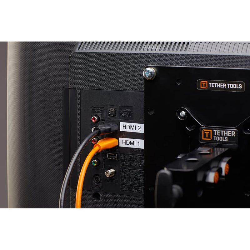 Tether Tools TetherPro HDMI 2.0 to HDMI 2.0, 15' (4.6m), Orange 15' (4.6m)