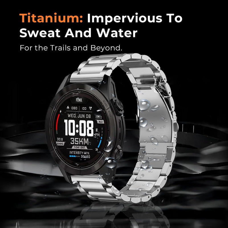 18mm Titanium Band for Vivoactive 4S/3S, Venu 2S/3S, 22mm Quick Release Metal Strap for Fenix 8 47mm/Forerunner 965, 20mm Band for Fenix 8 43,Forerunner 970/965/170/70,epix Pro42mm,Descent Mk3 3i 43mm grey