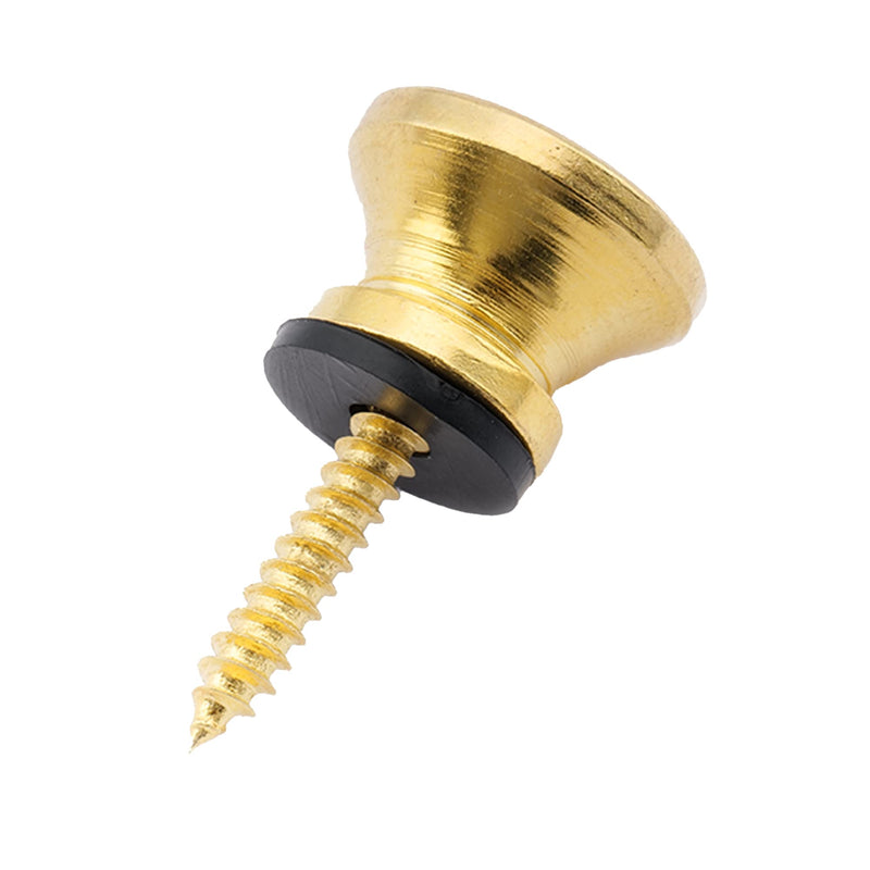 Musiclily Metal Guitar Strap Buttons Metal End Pins for Acoustic Classical Electric Guitar Bass Ukulele,Gold(Pack of 2) Gold