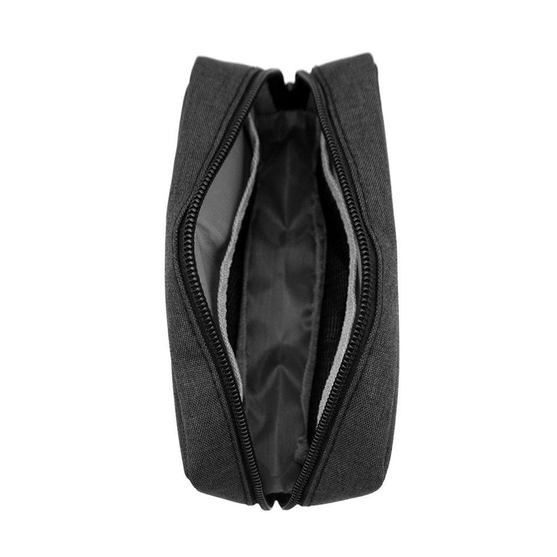 ERCRYSTO Universal Electronics/Accessories Soft Carrying Case Bag, Durable & Light-Weight,Suitable for Out-Going, Business, Travel and Cosmetics Kit (Small-Black) Small-Black
