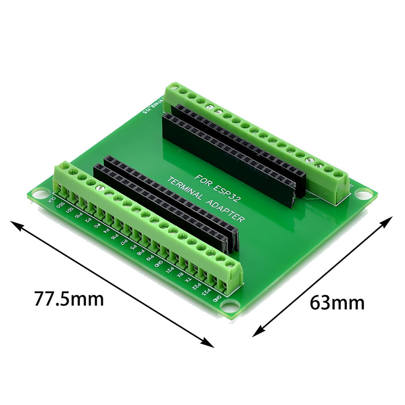GERUI ESP32 Breakout Board, 38 Pin Development Board with Wireless WiFi Bluetooth Chip ESP-WR0OM-32 Microcontroller Development Board Pack of 3