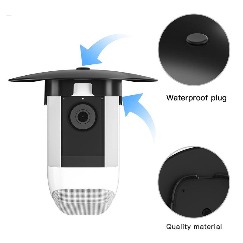 HOLACA Sun Rain Shade Camera Cover for Spotlight Camera Pro, Camera Shield Protective for Resistant UV, Easy to Install Pro,Black