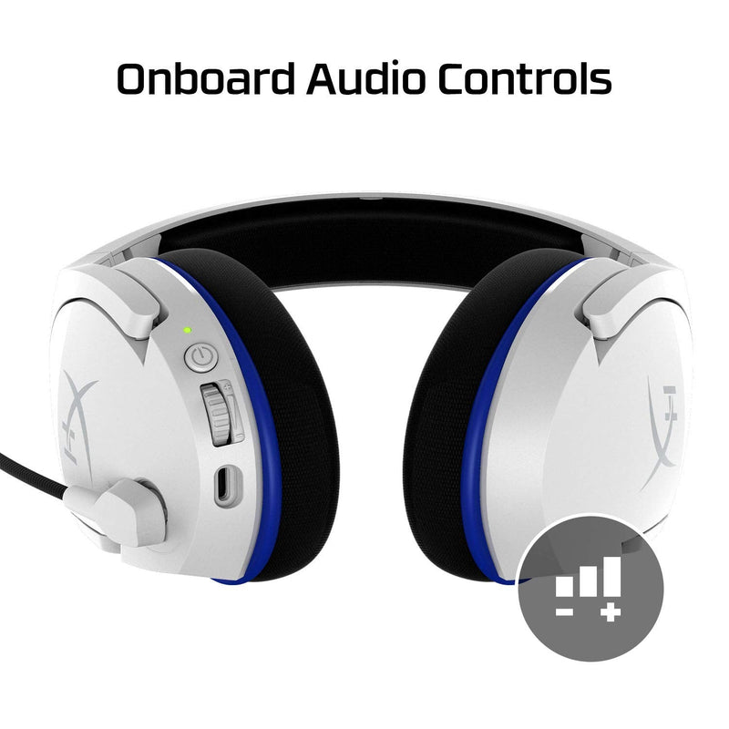 [AUSTRALIA] - HyperX HHSS1C-KB-WT/G Cloud Stinger Core – Wireless Gaming Headset, for PS4, PS5, PC, Lightweight, Durable Steel Sliders, Noise-Cancelling Microphone - White 