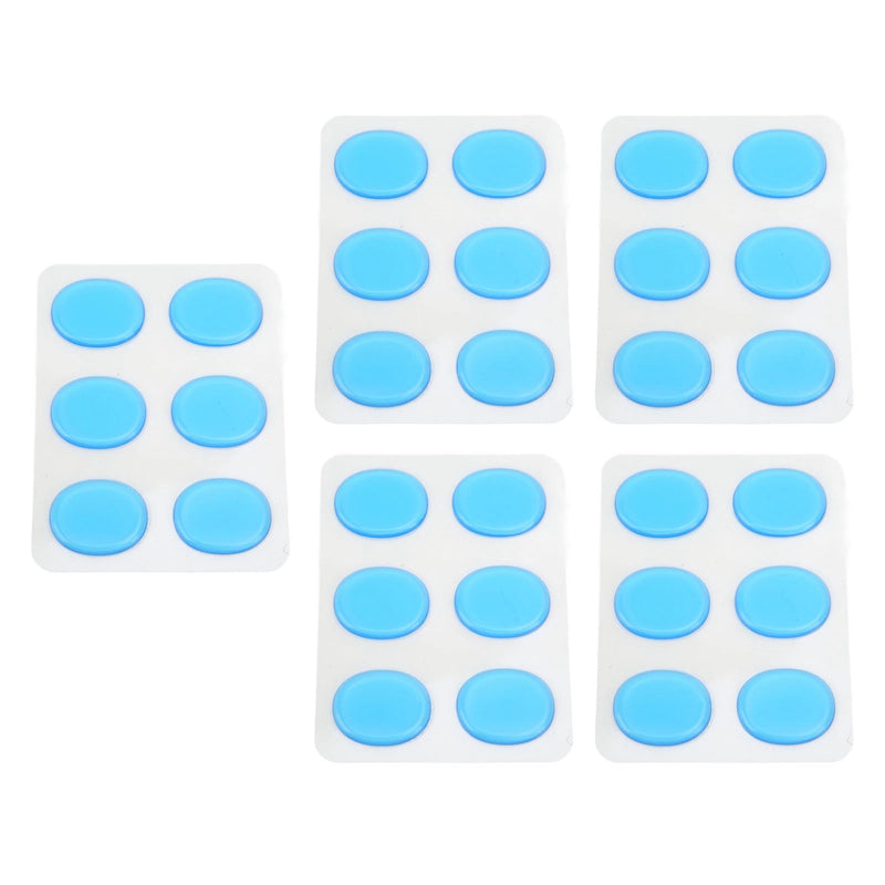 30Pcs Drum Dampeners Gel Pads Silicone Drum Silencers Sound Dampening Muffler Pads, Drum Dampeners Gels Silicone Gel Pads Soft Drum Dampeners for Drums Cymbals Tone Control,Black,Blue(Blue)