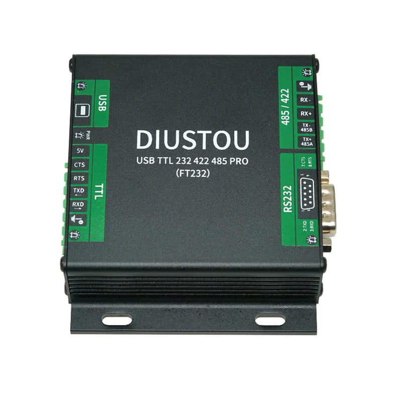 USB to Multi-Serial Port Module - TTL/RS232/RS422/RS485, Extended Interface, in-Module Serial Signal Conversion, Industrial Grade Isolated Metal Shell Adapter