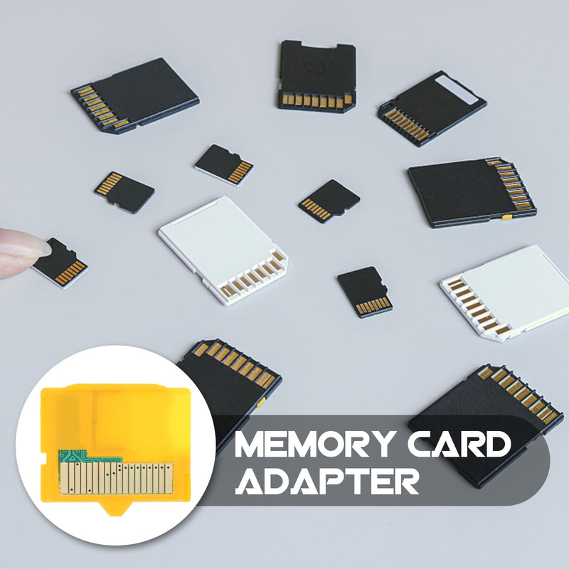 UKCOCO Micro SD Attachment -1 Camera TF to XD Card Insert Adapter Sd Memory Adapter 25 x 25 x 5 mm for Micro SD Micro Yellow