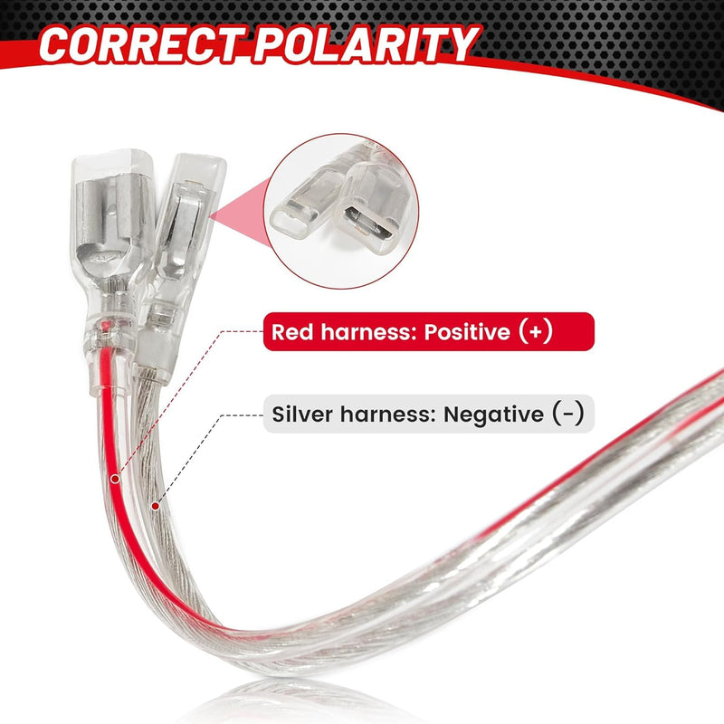 RED WOLF Car Dash Tweeter Speaker Wiring Harness Select for 2006-2020 Honda Civic Accord Odyssey, 2004-2020 Acura TL RDX Dashboard Audio Sound System Update Plug & Play 2PCS