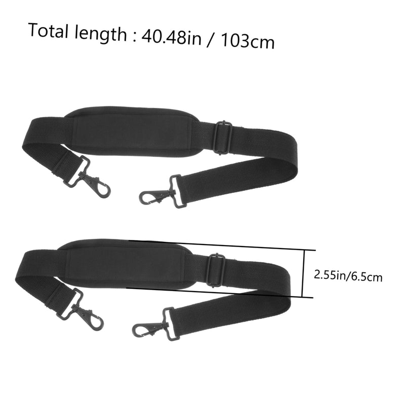 [AUSTRALIA] - Shoulder Strap 2pcs Violin Case Shoulder Strap Canvas Black Shoulder Straps Padded Shoulder Bags Postman Shoulder Strap Backpack Straps Replacement Shoulder Strap for Bag 