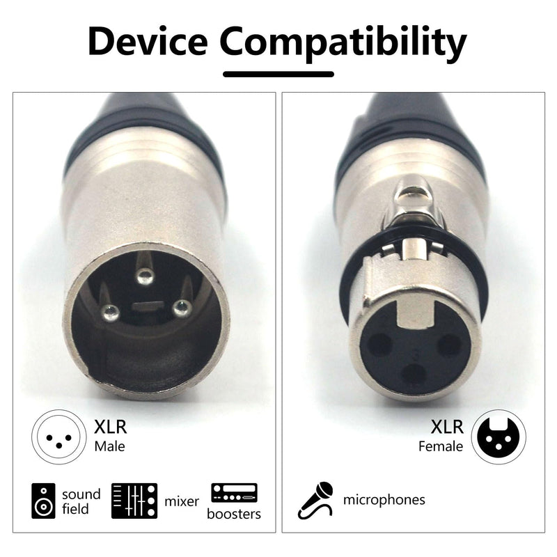 (20 Pack) 3-Pin XLR Cable Connector 10 Male & 10 Female Solder Type Mic Audio Socket Microphone Line Plug Connector, Black Housing Silver Contacts 3-Pin (20 PACK)