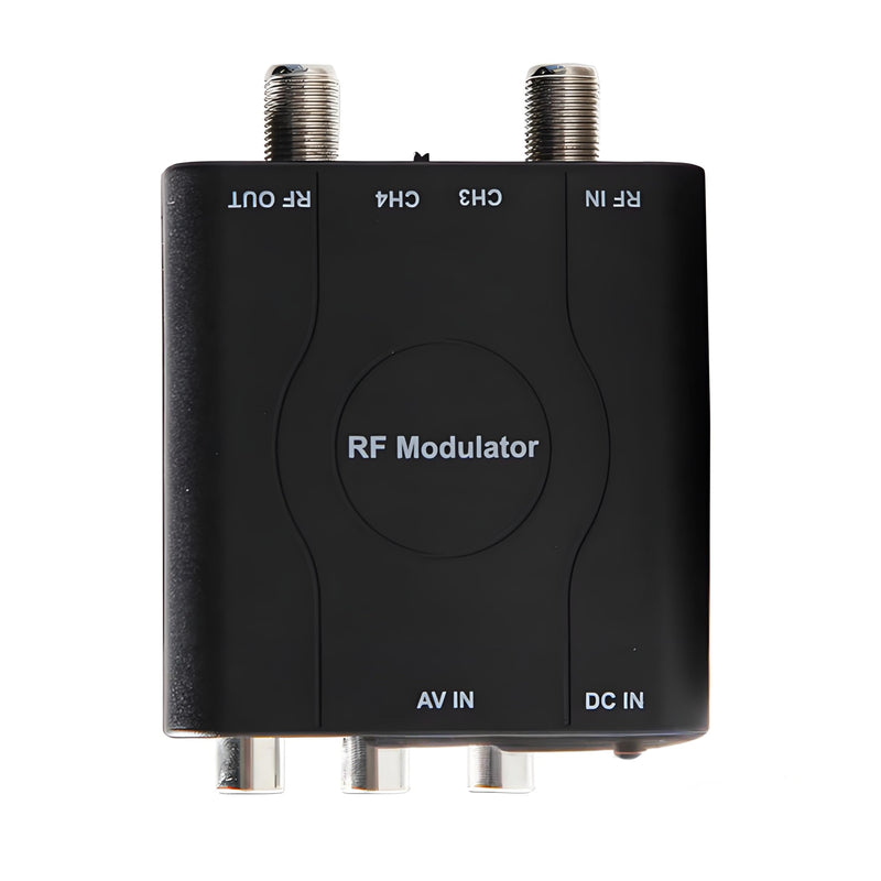 RCA to Coaxial Adapter, RF Coaxial Modulator, CVBS RF Adapter, VHF Converter, Channel 3/4 Switch for Game & Video Hub, DVD, VCR Player, PS2 PS3 PS4