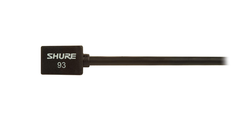 Shure WL93 Series Subminiature Condenser Lavalier Microphones,WL93- Black, with 4-Foot (1.2 m) Cable Black (4-foot cable)