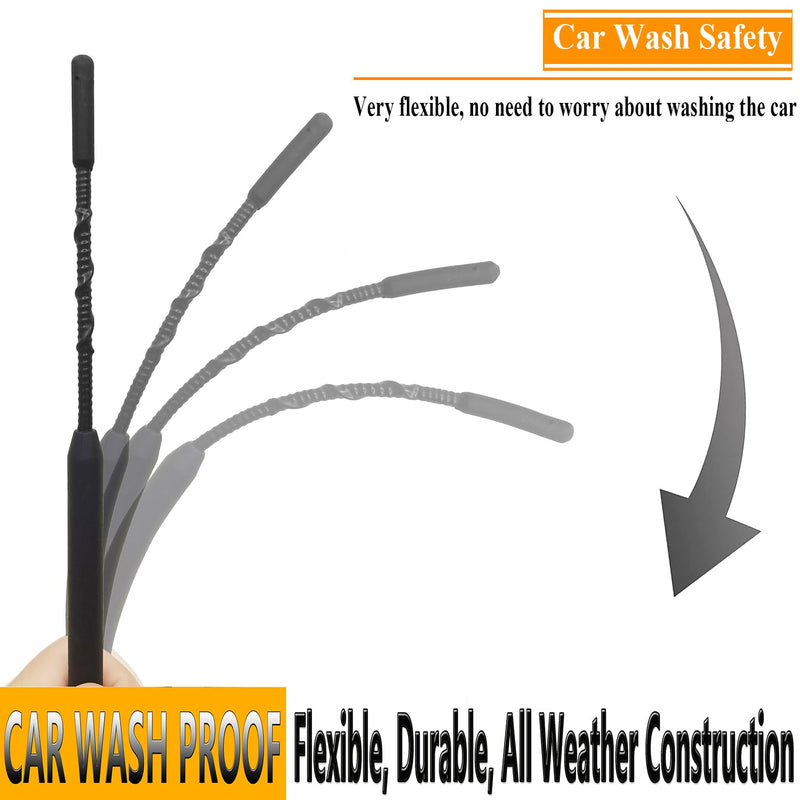 9 Inch Antenna for Jeep Liberty (2008-2010), Jeep Liberty Antenna, Flexible Rubber Antenna Replacement Mast for Jeep Liberty 2008 2009 2010