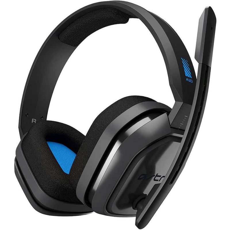 ASTRO Gaming A10 Wired Gaming Headset, Lightweight and Damage Resistant, ASTRO, 3.5 mm Audio Jack, for Xbox Series X|S, Xbox One, PS5, PS4, Nintendo Switch, PC, Mac- Black/Blue | Lightweight, Damage Resistant, ASTRO Audio, Dolby ATMOS, 3.5mm Jack, for ...