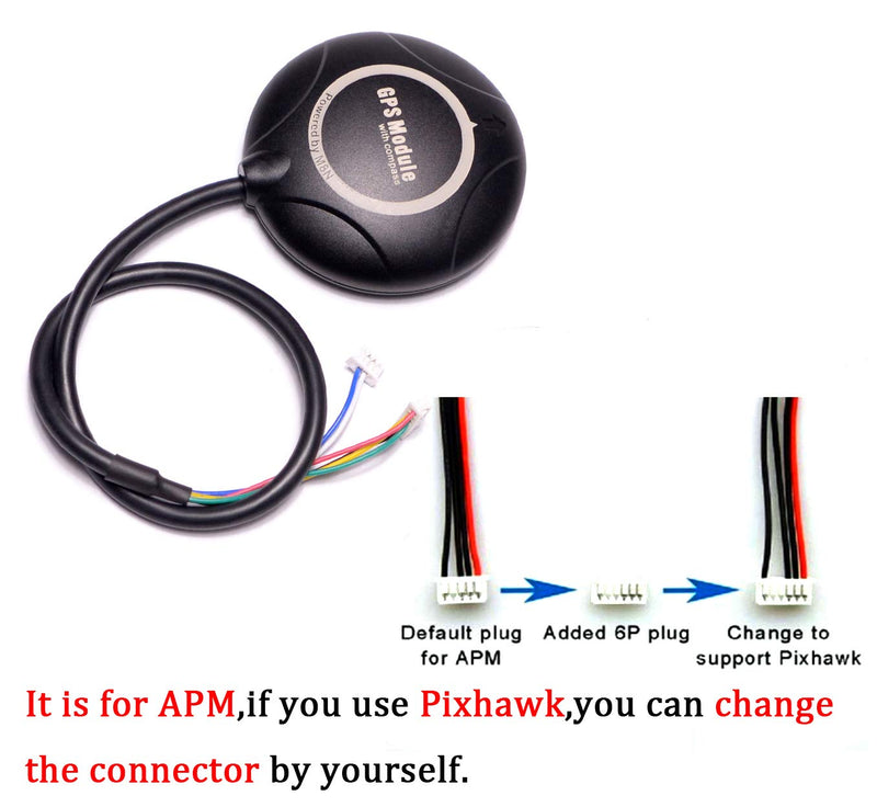 [AUSTRALIA] - M8N GPS Module Built-in Compass with GPS Antenna Mount for APM 2.6 APM 2.8 Pixhawk Flight Controller 