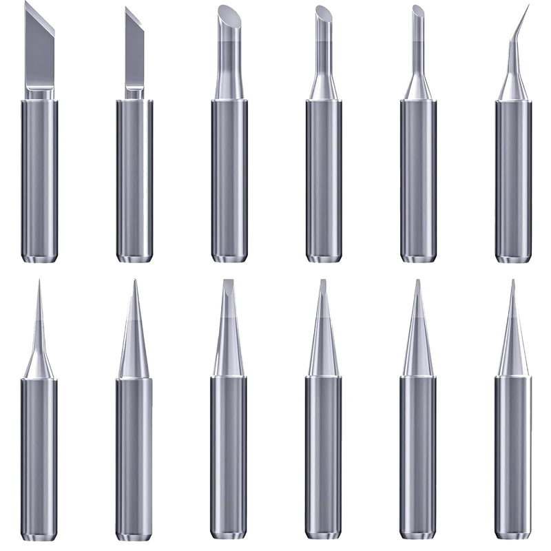 Pack of 12 900 m soldering tips, soldering iron tips, universal soldering tip, lead-free material, soldering station, replacement welding equipment accessories, soldering iron tip, applicable Ersa