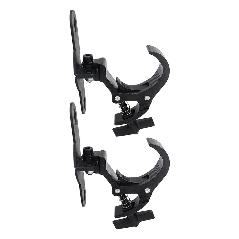 2Pcs Stage Light Clamps, Adjustable Stage Hook Clamp, Theatre Heavy Duty Clamp Stage Light Clamp, Anti-skid Rotation Lighting Fixture Truss Clamp for Spots Lights Stage, Style A Black