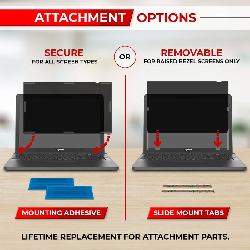14 Inch 16:9 Laptop Privacy Screen Filter - Computer Monitor Privacy Shield and Anti-Glare Protector 14 Inch (Diagonal) - 16:9 Aspect Ratio