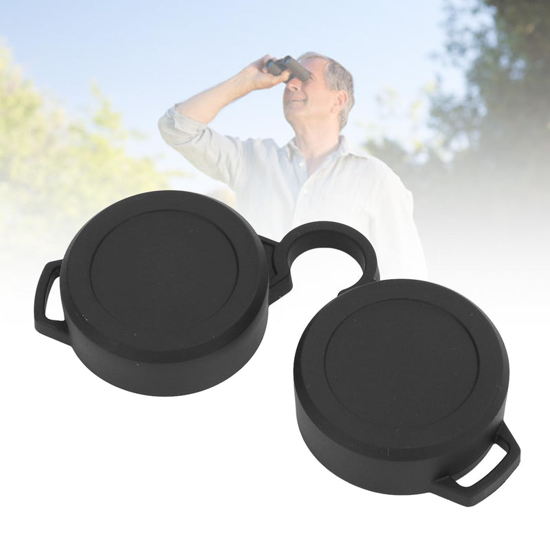 42-45mm Rubber Lens Caps, Binocular Ocular Lens Cover Binoculars Rainguard Eyepiece for 8x30, 10x30, 8x32, 10x32, 8x42, 10x42, 8x50, 10x50, 8x56, 10x56 Model