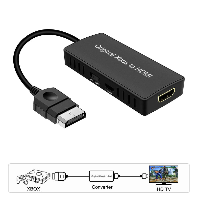 [AUSTRALIA] - HD Link Cable for Original Xbox Original Xbox HDMI Converter Automatically Detects and Converts YPbPr Component Signal to 480i/720p Output（100% Improved Picture Quality） 