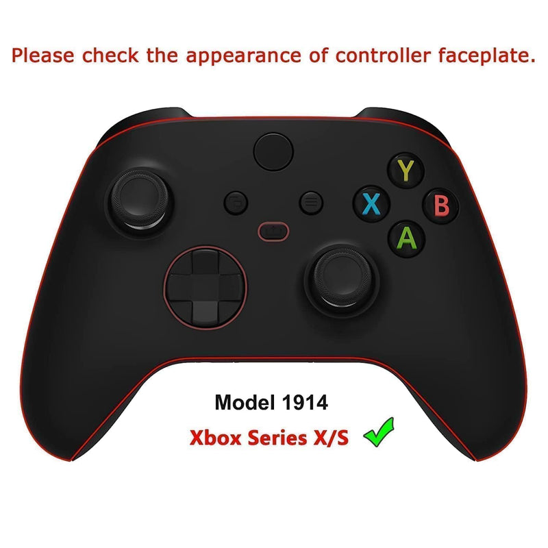 eXtremeRate Replacement Shell for Xbox Series X|S Controller - Unleash Your Style - Dark Hour Breaking Custom Acessories Skin Front Housing Cover for Xbox Core Controller Wireless[Control without]