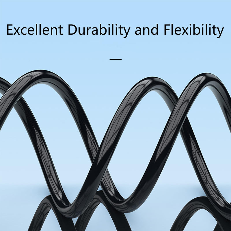 1/4 Inch TRS Instrument Cable 10 ft with Mute Plug Ends, Right Angle to Straight 6.35mm Silent Instrument Cable with no pop for Electric Guitar, Bass, Keyboard, Mixer, Amplifier, Speaker, Pro Audio