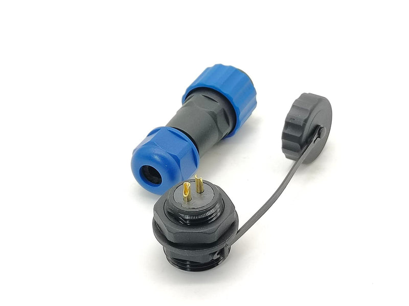 Aviation Plug SP17 IP68 2 Pin SP17 Series 2 Pin Female Plug and Male Round Socket Waterproof Connector Satellite Cable Connector SP17 2pin