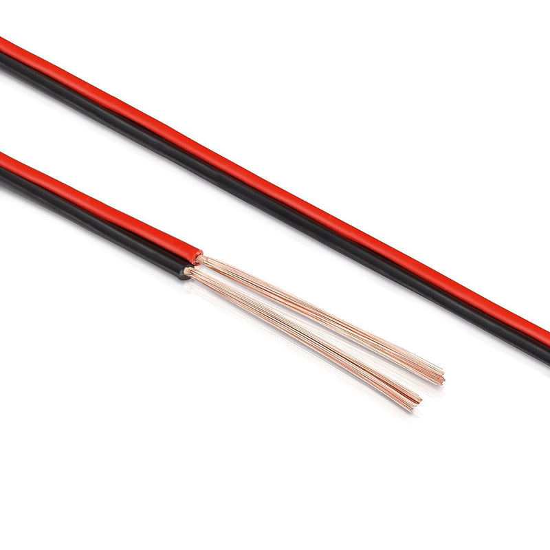 [AUSTRALIA] - Manax Loudspeaker Cable 2 x 1.50 mm² CCA (Speaker Cable/Audio Cable) 2 x 1.50 mm2 Red/black 20m 1,50mm² - 1 Ring 1.5 mm² 