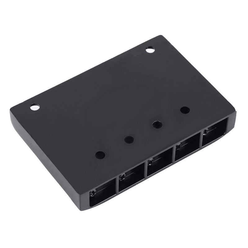 Kadimendium Bass Bridge Tailpiece Good Texture Metal Bass Bridge for 5 String Bass(black)