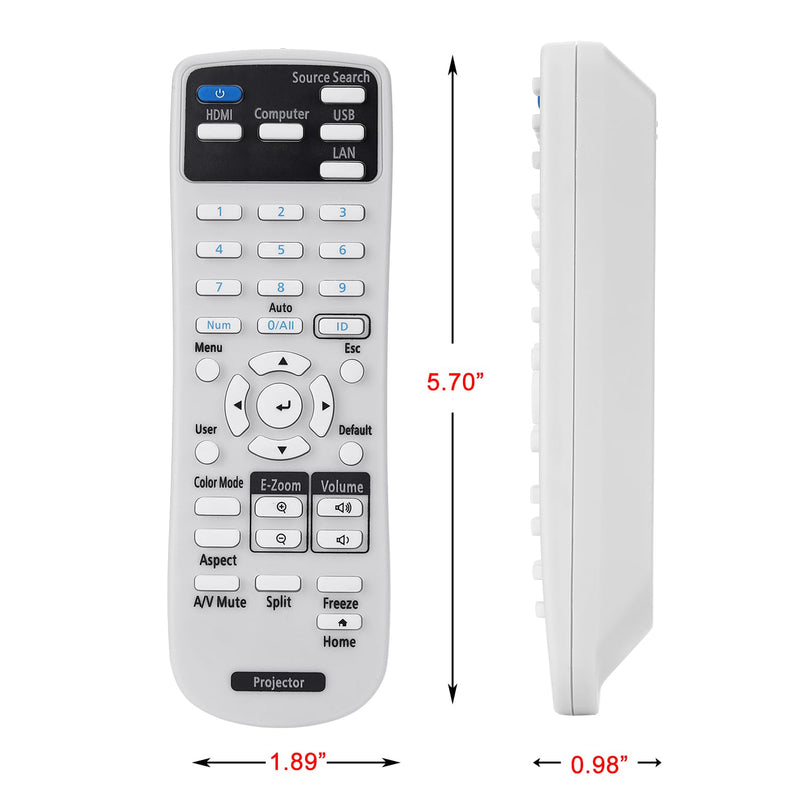 [AUSTRALIA] - Projector Remote Control 2198635 for Epson 880 EX3280 VS260 EX5280 EX9230 PRO EX9240 EX7280 EX10000 BRIGHTLINK 725Wi 735Fi 1485Fi+ 1485Fi POWERLITE 118 119W 720 992F E10+ Projector Remote Controller 