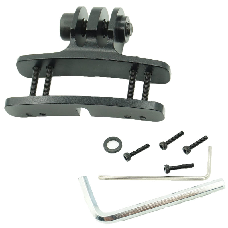 Paintball Mask Mount Clamps - Camera Goggle Connection Adapter Aluminum i4 i5 Go Pro EVS Helmet Base Black