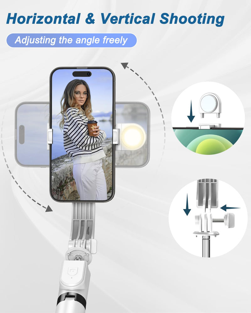 55" Phone Tripod & Selfie Stick,Cell Phone Tripods Stand with Wireless Remote,Phone Holder with Detachable Light, for iPhone 14 13 12 pro Xr X 8Plus 7, Android, Samsung Galaxy S22 S21 and More White